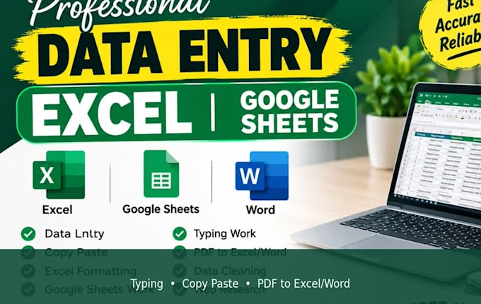 do data entry, copy paste and google sheets work