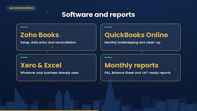 do monthly bookkeeping for uae small businesses
