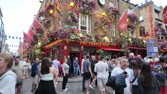 recording 4k video walking tour in dublin, ireland