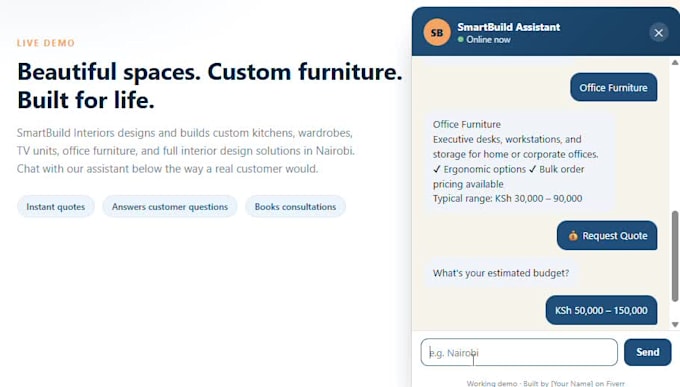 build custom ai sales chatbot that captures leads