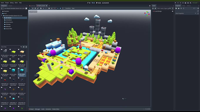 design 3d levels, environments and game ready assets for your godot project