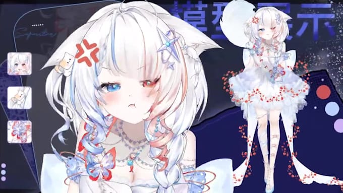 create a stunning custom live2d vtuber model with professional rigging