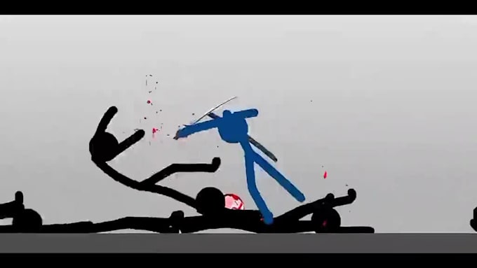 2d stick figure explainer stickman animation funny doodle fight for any purpose