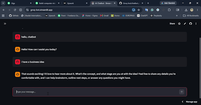 develop a custom ai chatbot using python, openai and llms
