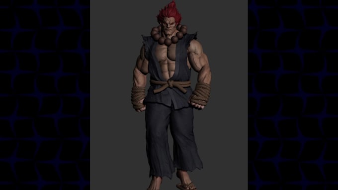 sculpt custom 3d character for 3d printing, action figure and 3d statue model