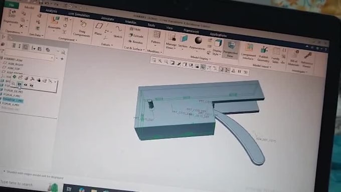 create 3d cad models from 2d drawings in PTC creo