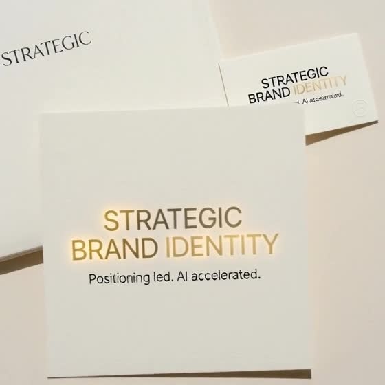 Design a strategic brand identity logo with ai enhanced process by ...