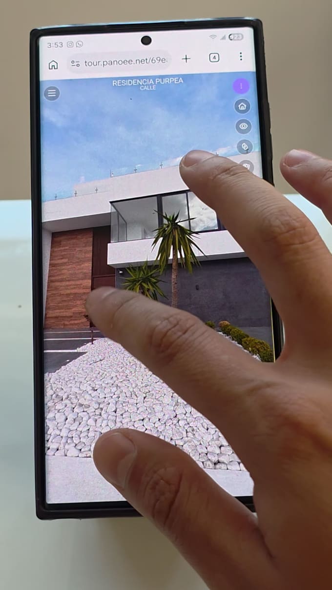 create an inmersive 360 virtual tour for your project