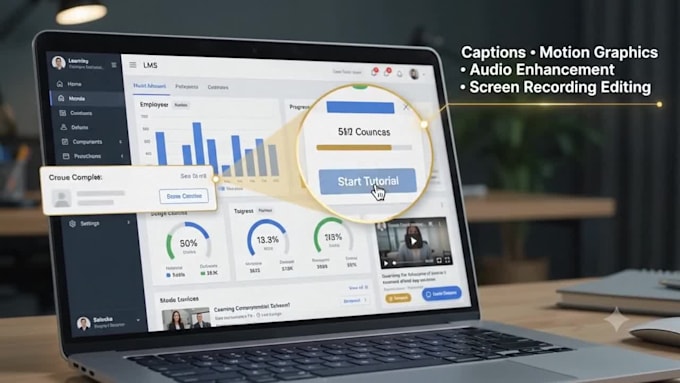 edit professional elearning, online course and training videos