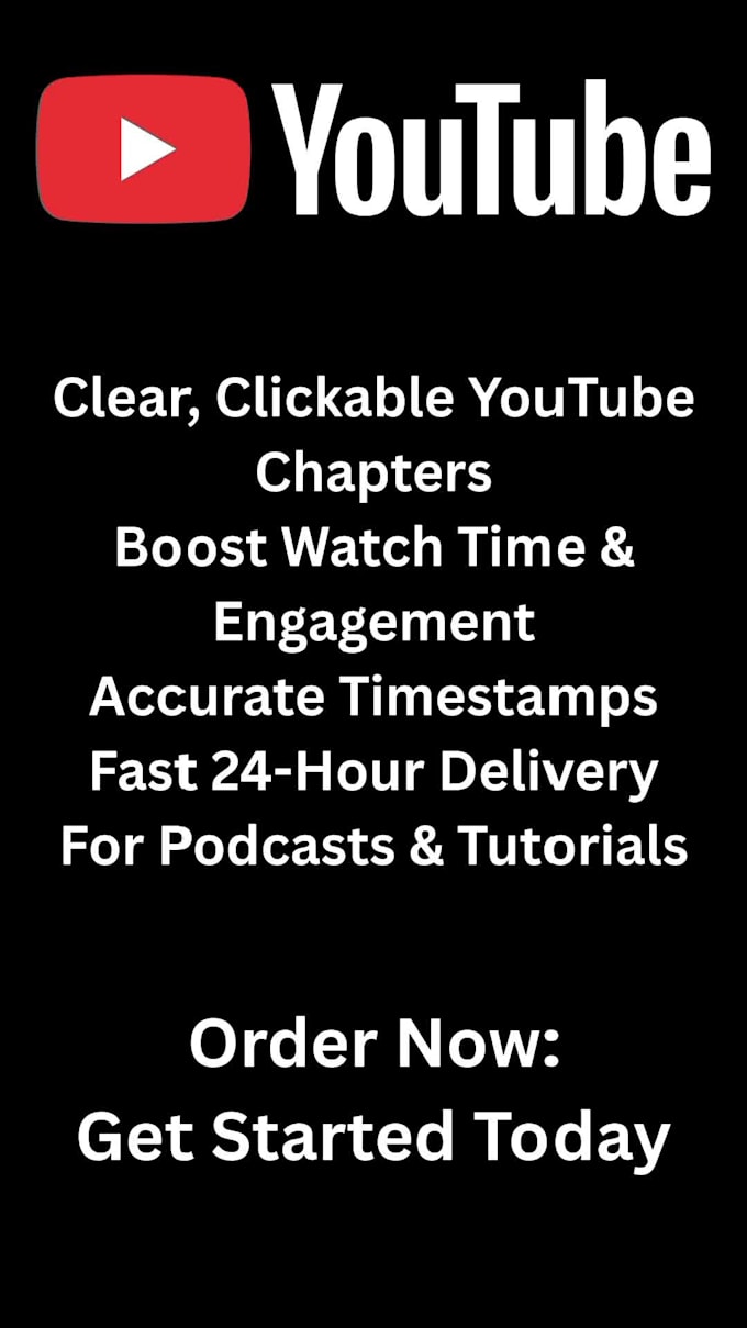 create professional youtube video chapters and timestamps