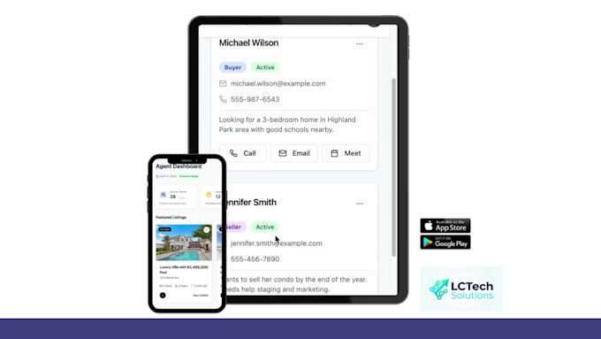 develop custom mobile app, publish to ios android stores