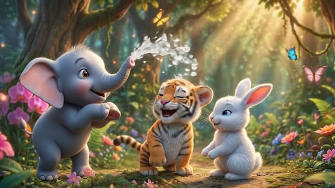 make engaging 3d animated kids story videos with custom characters