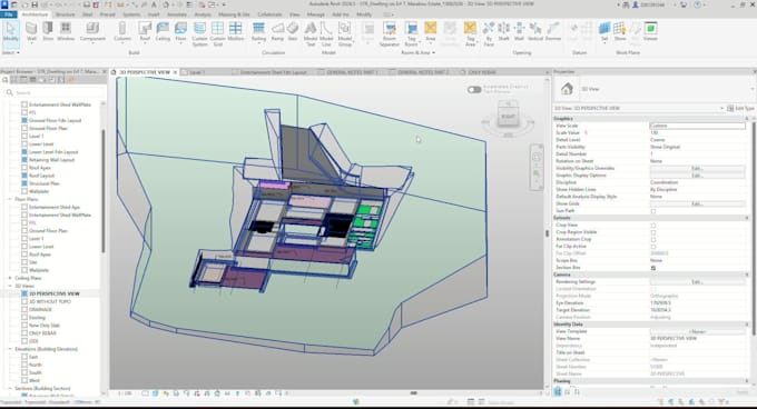 create revit bim modeling and architectural drawings