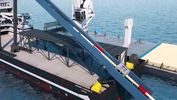 create 3d industrial animation offshore subsea construction subsea cable install