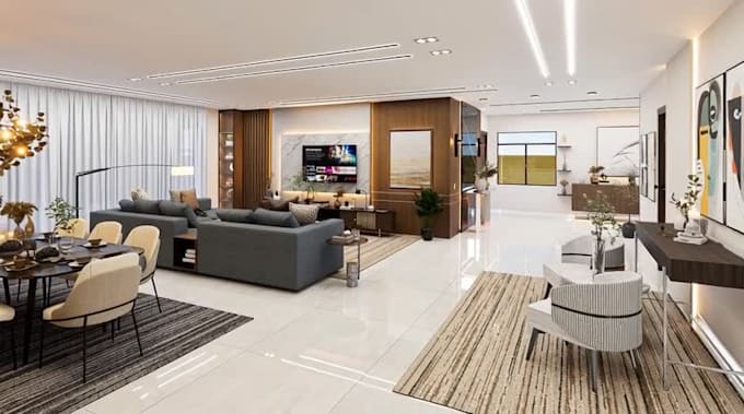 do interior exterior design architecture 3d modeling and rendering