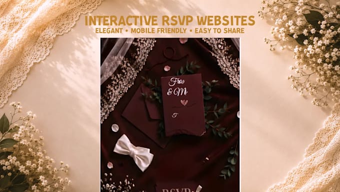 create custom wedding and event website invitation with rsvp