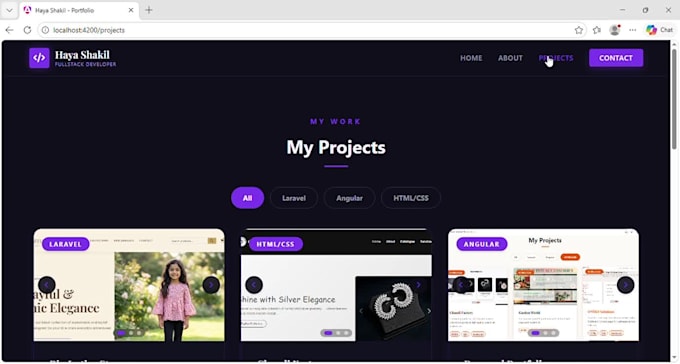 build a responsive angular portfolio website