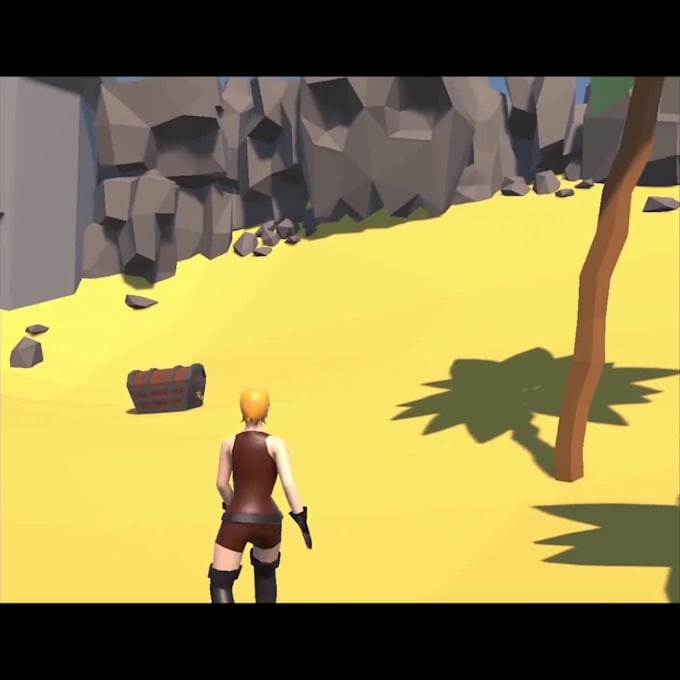 create a low poly 3d environment and level design in unity