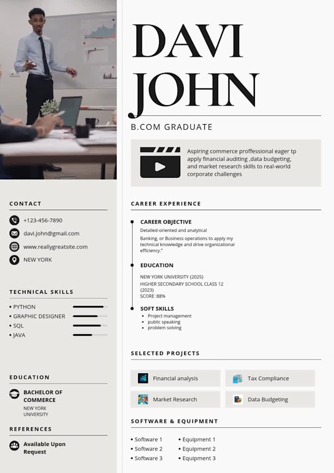 design a professional ats  friend