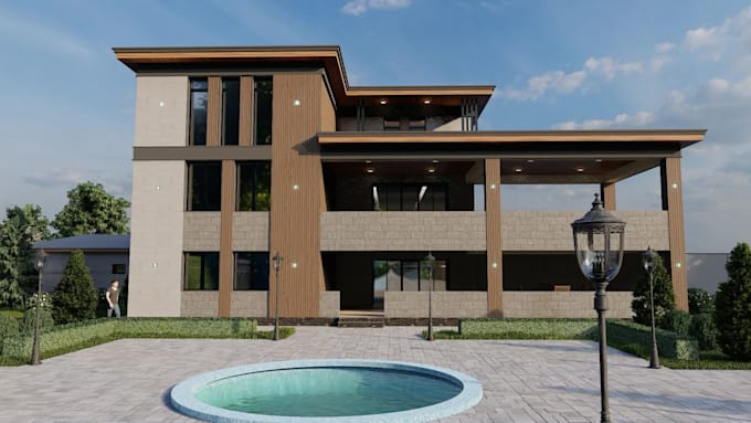 3d exterior and landscape visualization