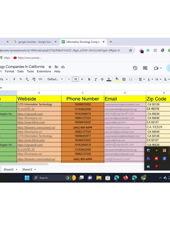 expert data entry and web research for business