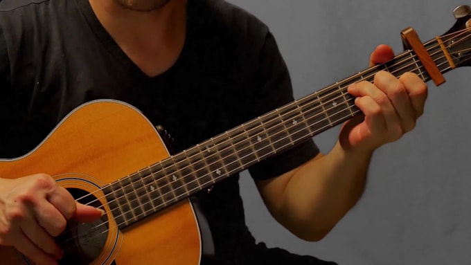 create a step by step fingerstyle guitar tutorial for your song