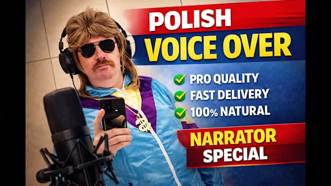 record professional polish voice over narration basic