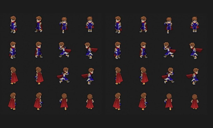 design rpg maker character, rpg maker mv, mz sprites, ace sprites, battle sprite