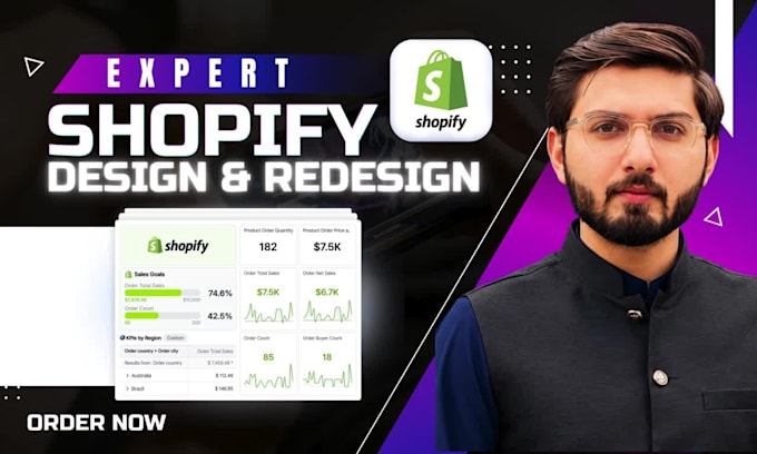 design conversion shopify store, premium theme, speed setup in 24h