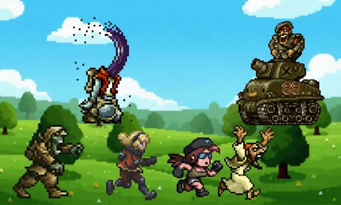 make pixel art sprite sheet animation character sprite sheet for rpg game art