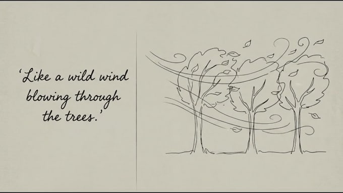 create a hand drawn lyric video with custom animation