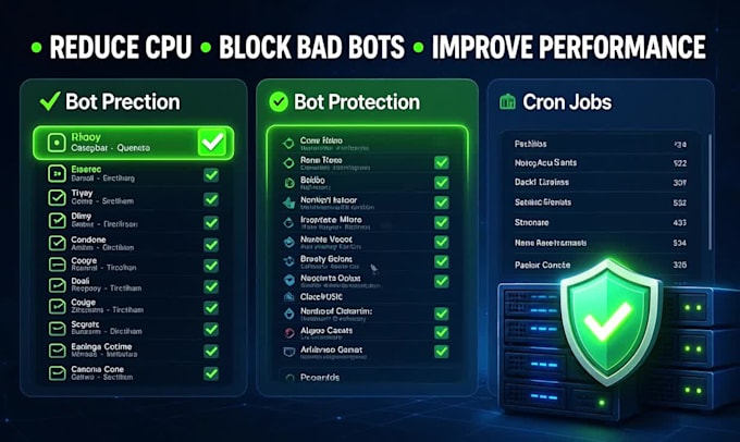 fix wordpress high cpu usage and bot traffic
