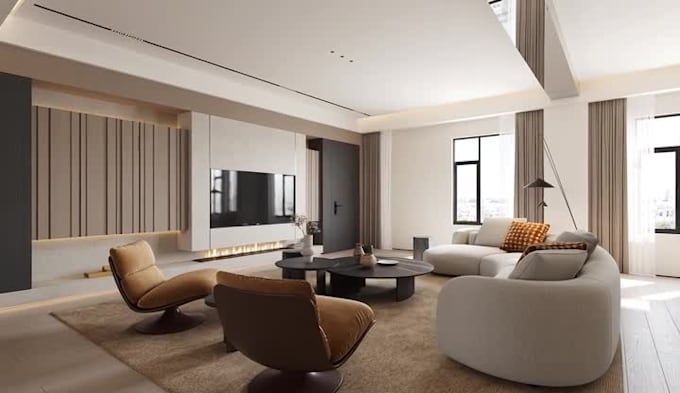 photorealistic commercial 3d interior rendering