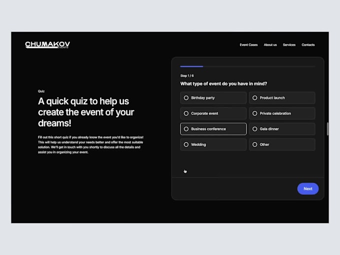 design event listing website event ticket selling website