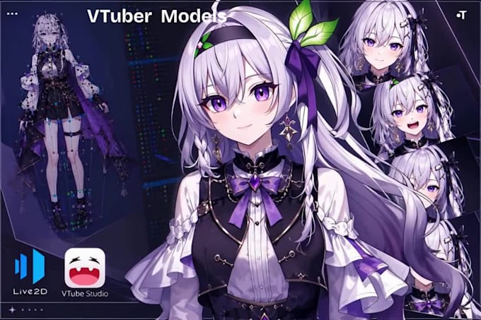 design and rig a professional vtuber model in live2d for vtube studio