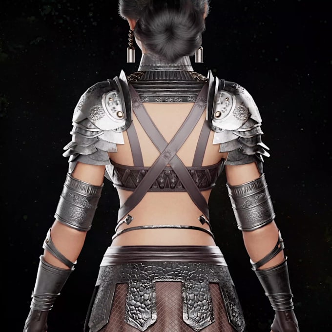 create 3d realistic character with pbr texture