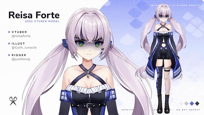 do live2d vtuber model vtuber rigging live2d rigging character design 2d vtuber