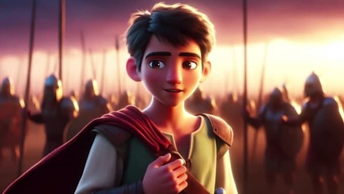 create pixar style ai animated christian bible stories
