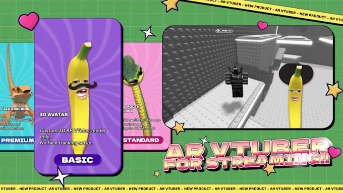 create a custom ar vtuber model for streaming with face tracking using streamfog