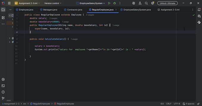 create custom java oop class structures and documentation