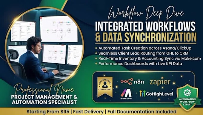 setup project management systems and automation workflows