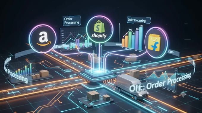 manage your ecommerce orders on amazon, flipkart and shopify