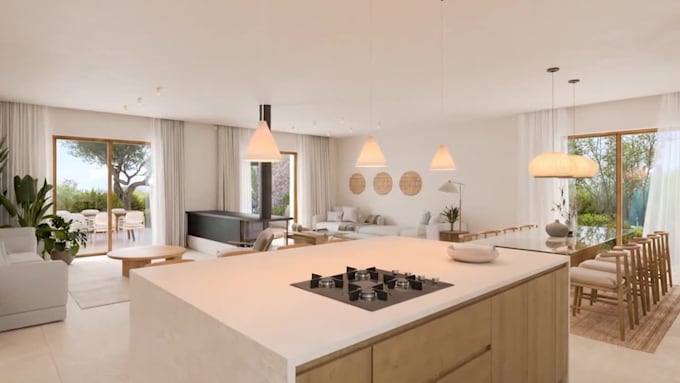 create a 3d rendering using 3dsmax and corona or vray