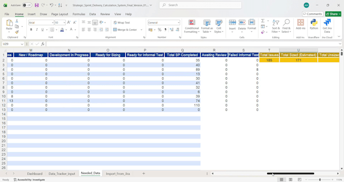 create automated jira dashboards and reports in excel