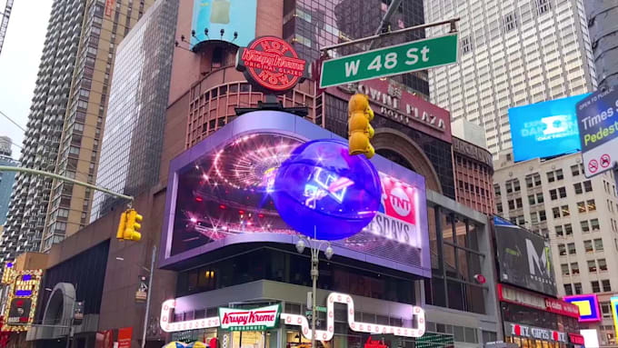 make anamorphic 3d animation video for your led billboards