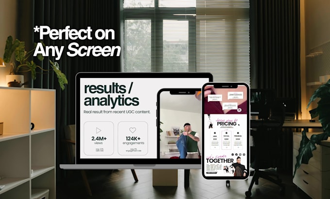 create a conversion focused ugc portfolio website in canva