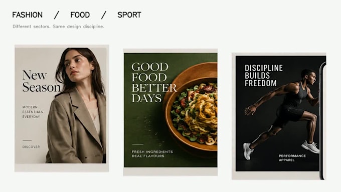 design social media posts and ecommerce banners