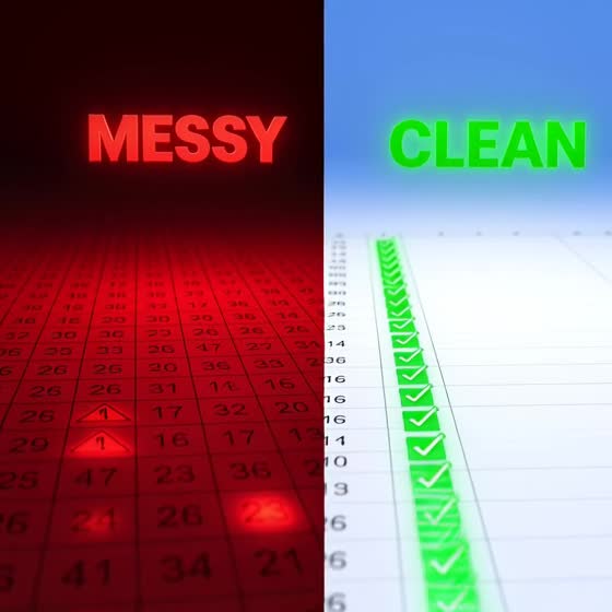 clean messy excel data and remove duplicates