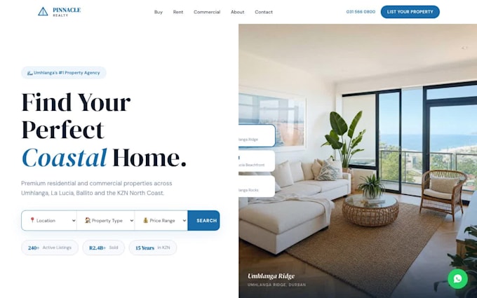 design a premium real estate website that converts visitors into leads