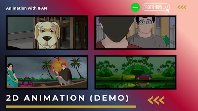 create a 2d horror animation for you